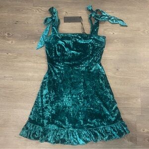 NWT Dolls Kill / Widow Envious Lovers Velvet Mini Dress